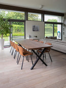 REYKJAVIK - Design eettafel - X-poten uit staal