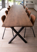 REYKJAVIK - Design eettafel - X-poten uit staal