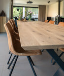 REYKJAVIK - Design eettafel - X-poten uit staal