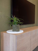 BORDEAUX - Zwevend Hangdressoir op maat - Rechte deuren - Massief Eikenhout