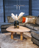 ROME - organische salontafel - Houten ronde balkpoten