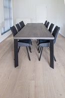 HELSINKI - Rechthoekige Eettafel - Rechte hoekpoten uit staal