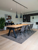 REYKJAVIK - Design eettafel - A-poten uit staal