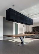 REYKJAVIK - Design eettafel - Centraal V-onderstel uit staal