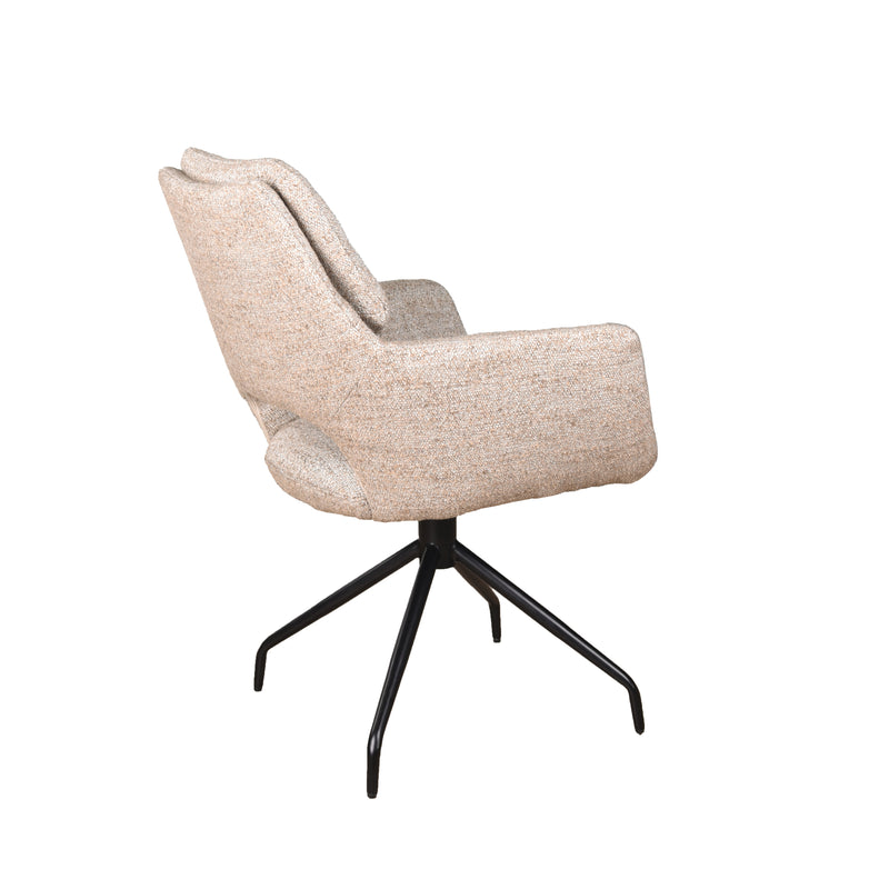 Armstoel Aarhus - Be amazing - Nature 01 - Atlas draaionderstel - Zwart