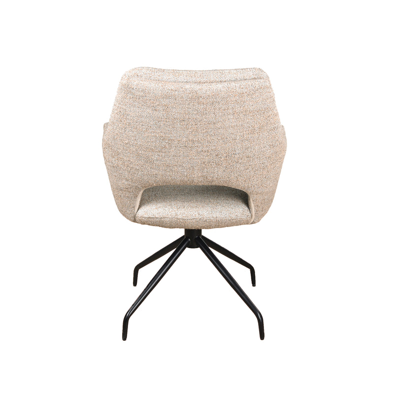 Armstoel Aarhus - Be amazing - Nature 01 - Atlas draaionderstel - Zwart