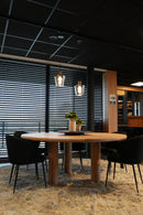 NICE - Ronde Eettafel - 3 Eikenhouten Pilaren
