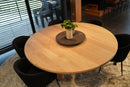 NICE - Ronde Eettafel - 3 Eikenhouten Pilaren