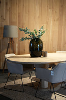 LYON - Organische Eettafel - Houten balkonderstel