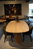 TOULOUSE - Eiken Eettafel 'Deens Ovaal' - Piramide kolompoten