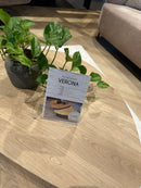 VERONA - Organische salontafel set - Breed model - Zwarte stalen pootjes