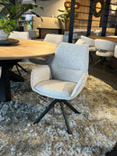 LONDON - Eetkamerstoel - Venus Draaionderstel Zwart