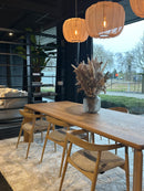 LUCCA - Eiken Eettafel Organisch - Met organische hoekpoten