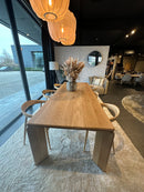 LUCCA - Eiken Eettafel Organisch - Met organische hoekpoten