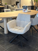 MONACO - Eetkamerstoel - Venus Draaionderstel Zwart