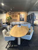 ROME - Organische Eettafel - Houten balkpoten