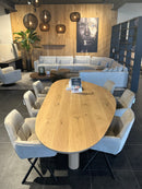 ROME - Organische Eettafel - Houten balkpoten