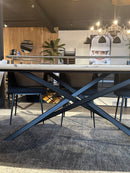 TOULOUSE - Eiken Eettafel 'Deens Ovaal' - Splitonderstel (nieuw onderstel)