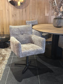 MILANO - Eetkamerstoel - Armstoel - Draaionderstel Antracite