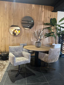 MILANO - Eetkamerstoel - Armstoel - Draaionderstel Antracite