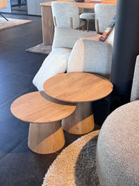 Salontafel set - 2 stuks 'Turijn' - Rond met piramidepoten