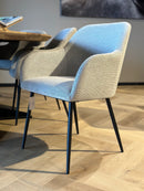 LYS - Eetkamerstoel - Naturel - Metalen poten