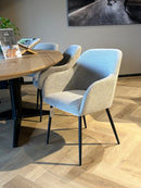 LYS - Eetkamerstoel - Naturel - Metalen poten