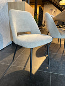 OMIS - Eetkamerstoel - Naturel - Metalen poten