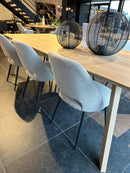 OMIS - Eetkamerstoel - Naturel - Metalen poten