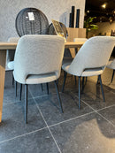 OMIS - Eetkamerstoel - Naturel - Metalen poten