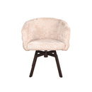 Armstoel Imola - Be lovely beige 170 - Mars draaionderstel - Anodic brown