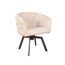 Armstoel Imola - Be lovely beige 170 - Mars draaionderstel - Anodic brown