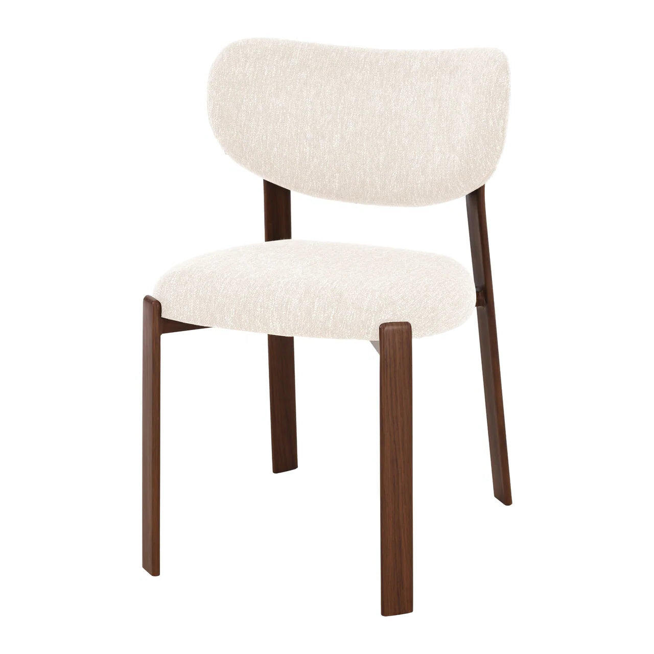 Eetkamerstoel 'Jane' - Beige - Walnoot