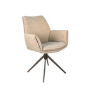 Armstoel Lisboa - Be amazing papyrus 07 - Moon draaionderstel - Anodic brown