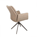 Armstoel Lisboa - Be amazing papyrus 07 - Moon draaionderstel - Anodic brown