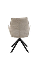 Armstoel London - Be great cream 11 - Venus draaionderstel - Zwart