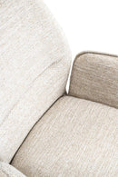 Armstoel London - Be great cream 11 - Venus draaionderstel - Zwart