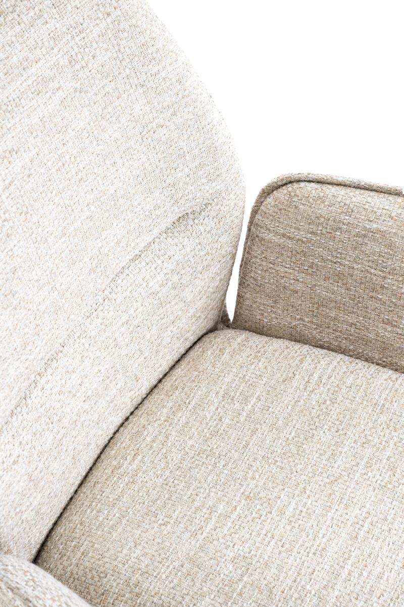 Armstoel London - Be great cream 11 - Venus draaionderstel - Zwart