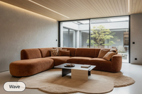 Modulaire zetel 'Wave' – Hoekbank