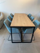 STOCKHOLM - Stocktafel - Open structuur met dwarsprofiel - Zwart staal