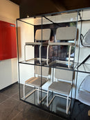 SALE - Eetkamerstoelen 'Mulan' (SET VAN 4) - Beige stof, crème frame