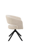 Armstoel Tokyo - Tyler cream 11 - Venus draaionderstel - Zwart