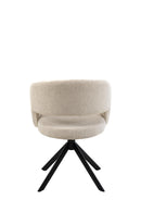 Armstoel Tokyo - Tyler cream 11 - Venus draaionderstel - Zwart