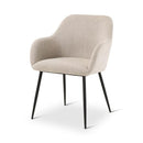 LYS - Eetkamerstoel - Naturel - Metalen poten