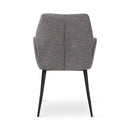 VIGO - Armstoel - Dark grey - Antraciet metalen poten