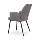 VIGO - Armstoel - Dark grey - Antraciet metalen poten