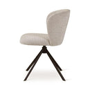 COS - Eetkamerstoel - Naturel - Draaionderstel zwart metaal