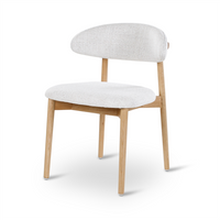 MORO - Stoel - Naturel - Houten poten eik naturel