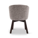 BOLLY - Armstoel - Coconut - Houten poten 'dark brown'