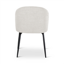 MIKO - Stoel - Naturel - Zwarte metalen poten